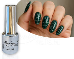 Moonbasanails Crackle géllakk 4ml #580 Smaragd Zöld