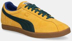 PUMA velúr sportcipő Brasil sárga, férfi, 401048 - sárga Férfi 38