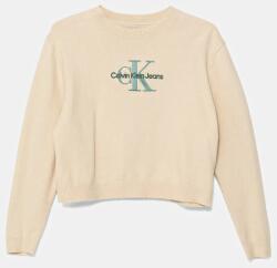 Calvin Klein gyerek pulóver - bézs 164 - answear - 22 990 Ft