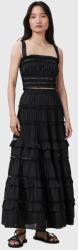 AllSaints szoknya TALIA fekete, maxi, harang alakú, W041RC - fekete 34
