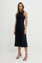 Calvin Klein ruha sötétkék, midi, harang alakú, LV044C236G - sötétkék XXS