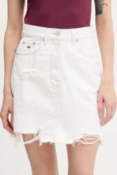 Tommy Jeans farmer szoknya bézs, mini, egyenes, DW0DW21068 - bézs 30