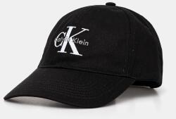 Calvin Klein pamut baseball sapka fekete, nyomott mintás, LV04K5026G - fekete Univerzális méret