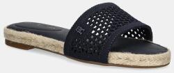 Tommy Hilfiger papucs KNIT MESH ESPADRILLE FLAT SANDAL sötétkék, FW0FW08744 - sötétkék Női 40