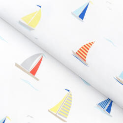 Goldea pamutvászon - vitorlások 160 cm