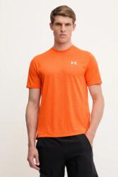 Under Armour edzős póló UA Tech Geotessa narancssárga, mintás, 1382182 - narancssárga XL