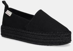Calvin Klein Jeans espadrilles PLATFORM ESPADRILLE ML CS fekete, platformos, YW0YW01871 - fekete Női 36
