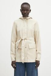 Rains rövid kabát Curve Jacket W3 bézs, átmeneti, 12100.26 - bézs XS