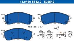 ATE Set placute frana ATE 13.0460-5542.2 (13.0460-5542.2)