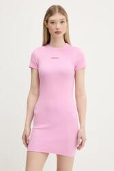 Tommy Hilfiger ruha rózsaszín, mini, testhezálló, DW0DW21186 - rózsaszín M