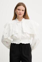 TWINSET len ing állógalléros, fehér, regular, 251TS2112 - fehér 38