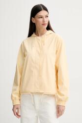Rains rövid kabát String W Jacket W3 sárga, átmeneti, oversize, 18040 - sárga M