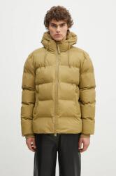 Rains rövid kabát Alta Puffer Jacket W3T3 zöld, téli, oversize, 15120.44 - zöld M