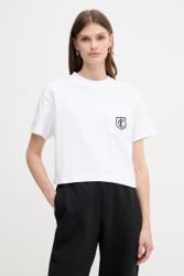 Calvin Klein Jeans pamut póló fehér, LV047B847G - fehér S