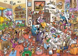 Cobble Hill - Puzzle DoodleTown: Împreună de Ziua Recunoștinței - 1 000 piese Puzzle