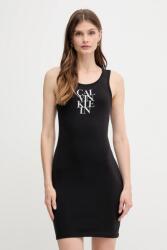 Calvin Klein ruha fekete, mini, testhezálló, LV044C203G - fekete XXS