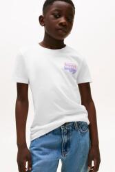 Tommy Hilfiger t-shirt fehér, nyomott mintás, KB0KB09848 - fehér 128