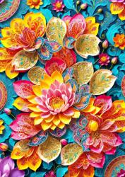 Enjoy - Puzzle Nuferi eleganți - 1 000 piese Puzzle