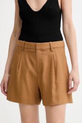 A. L. C A. L. C. vászon rövidnadrág Charles barna, sima, közepes derékmagasságú, 2PANT01158 - barna 38