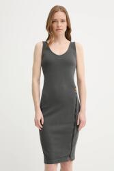G-Star RAW pamut ruha szürke, midi, testhezálló, D26593-E040 - szürke M