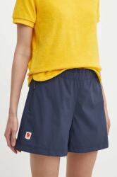 Fjallraven kültéri rövidnadrág High Coast sötétkék, sima, magas derekú, F87034 - sötétkék 42