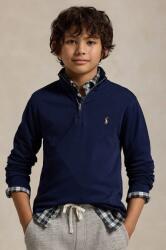 Ralph Lauren gyerek melegítőfelső pamutból sötétkék, sima, 323952436001 - sötétkék 163-174