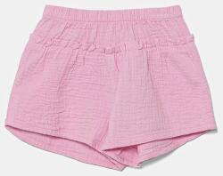 United Colors of Benetton baba pamut rövidnadrág rózsaszín, sima, 4PZQA9010 - rózsaszín 62