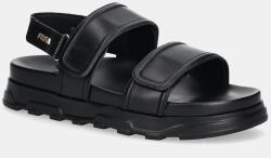 Furla bőr szandál Sporty Chic Sandal fekete, platformos, YJ52SPC Y62000 O6000 - fekete Női 39