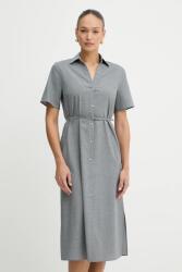 HUGO BOSS gyapjú ruha - szürke 40