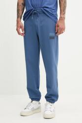 HUGO BOSS pamut melegítőnadrág sima, 50542866 - kék XL