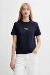 Calvin Klein Jeans pamut póló sötétkék, LV047B851G - sötétkék M