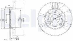 DELPHI Disc frana DELPHI BG2673 (BG2673) - fixbox