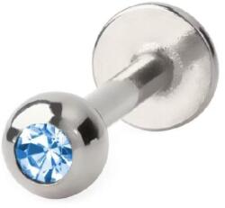  Labret Ezüst színű, Kék kővel 8