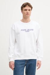 Pepe Jeans pamut melegítőfelső fehér, mintás, PM582922 - fehér L