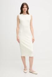 Calvin Klein ruha bézs, midi, testhezálló, LV047C240G - bézs XXS