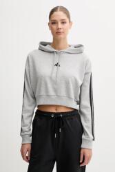 Adidas felső Essentials szürke, melange, kapucnis, JE0019 - szürke S