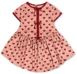 Konges Sløjd ruha DELPHINE DRESS narancssárga, mini, harang alakú, KS103300 - narancssárga 92