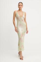 Bardot ruha zöld, maxi, egyenes, 59954DB - zöld XS