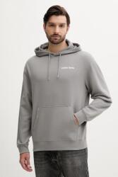 Calvin Klein felső szürke, nyomott mintás, kapucnis, LV04RC293G - szürke M