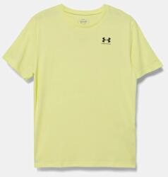 Under Armour gyerek póló SPORTSTYLE LC SS zöld, nyomott mintás, 1389962 - zöld 122-127