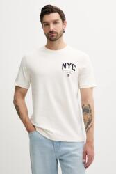 Tommy Hilfiger pamut póló bézs, nyomott mintás, MW0MW40427 - bézs XL