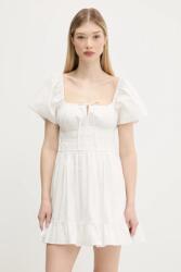 Tommy Hilfiger pamut ruha fehér, mini, harang alakú, DW0DW20882 - fehér S