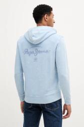 Pepe Jeans pamut melegítőfelső nyomott mintás, kapucnis, PM582916 - kék M
