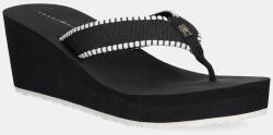 Tommy Hilfiger flip-flop WEDGE BEACH SANDAL sötétkék, éksarkú, FW0FW08738 - sötétkék Női 36