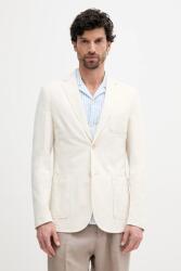 Guess blézer vászonkeverékből TYRON - bézs XL