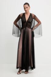TWINSET ruha fekete, maxi, harang alakú, 251TS2141 - fekete 44
