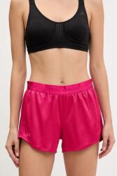 Under Armour edzős rövidnadrág Tech Play rózsaszín, sima, magas derekú, 1389883 - rózsaszín S