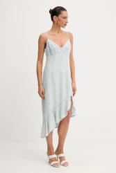 GUESS ruha vászonkeverékből FRANCISCA mini, harang alakú, W5GK44 D5N81 - kék M