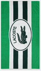 Lacoste pamut strandtörölköző LBADGE Vert 90 x 160 cm zöld - zöld Univerzális méret