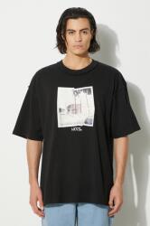 Vans pamut póló Premium Classics LX Broadway fekete, férfi, nyomott mintás, VN000HQ8BLK1 - fekete L